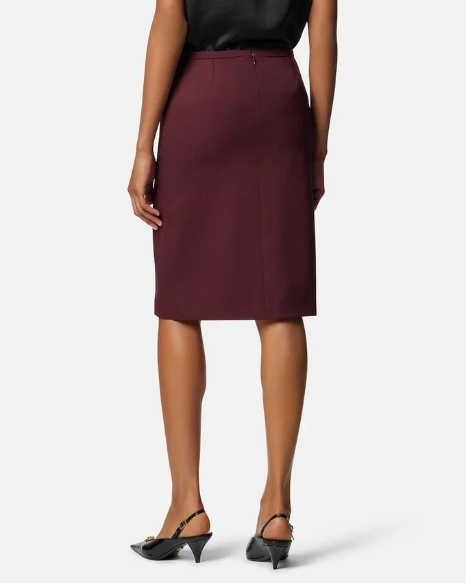 Stretch Gabardine Pencil Midi Skirt Stretch Gabardine Pencil Midi Skirt