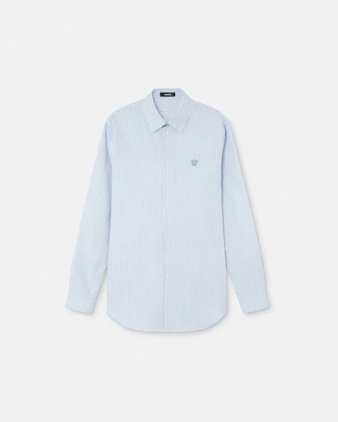 Striped Cotton-Poplin Slim Shirt Striped Cotton-Poplin Slim Shirt