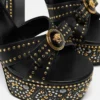Studded Gianni Ribbon Sandals 140 mm Studded Gianni Ribbon Sandals 140 mm