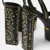 Studded Gianni Ribbon Sandals 140 mm Studded Gianni Ribbon Sandals 140 mm
