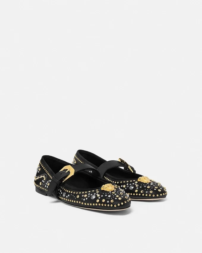 Studded La Medusa Ballerinas Studded La Medusa Ballerinas