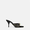 Studded Opera Bow Mules 85 mm Studded Opera Bow Mules 85 mm