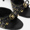 Studded Opera Bow Mules 85 mm Studded Opera Bow Mules 85 mm