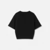Studded Safety Pin Crop T-Shirt Studded Safety Pin Crop T-Shirt
