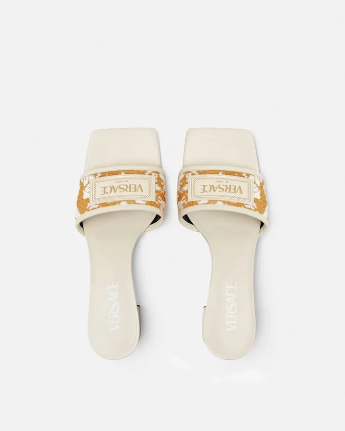 Theia Raffia Mules 55 mm Theia Raffia Mules 55 mm