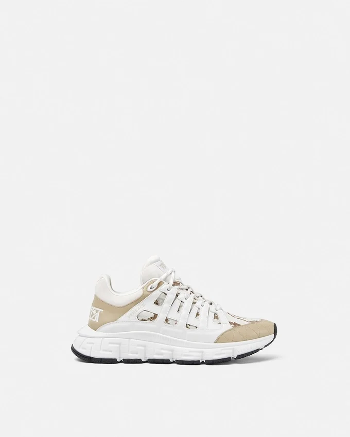 Trigreca Jacquard Leather Sneakers Trigreca Jacquard Leather Sneakers