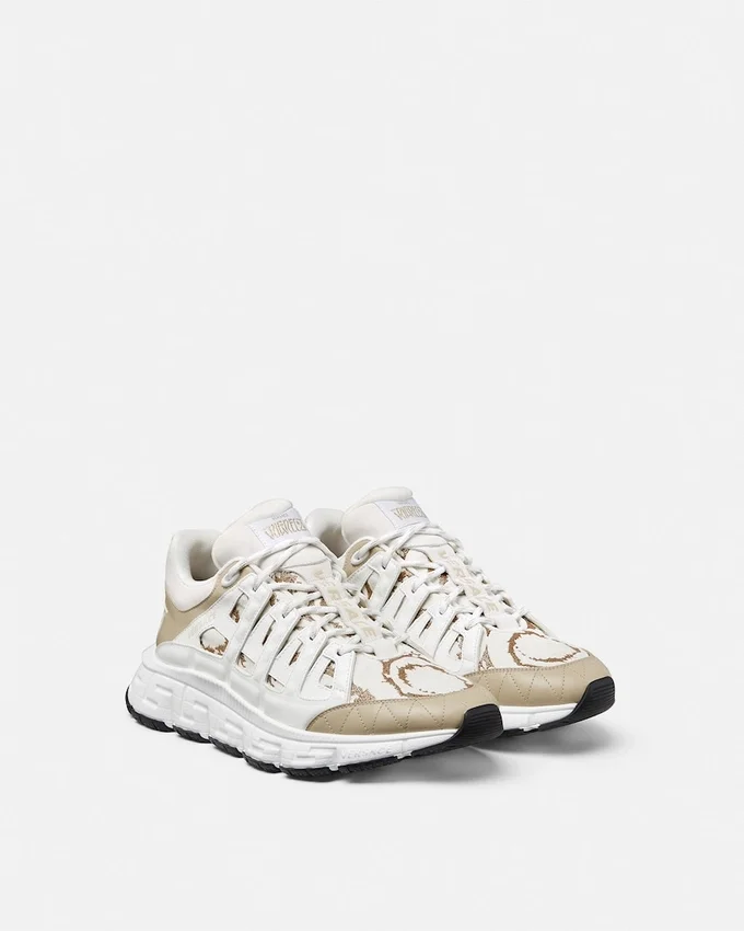 Trigreca Jacquard Leather Sneakers Trigreca Jacquard Leather Sneakers