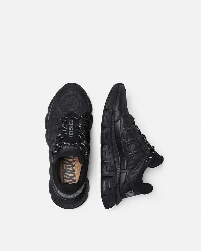 Trigreca Jacquard Leather Sneakers Trigreca Jacquard Leather Sneakers