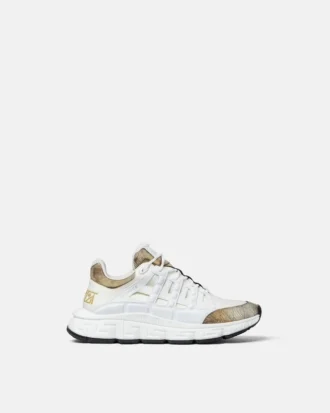 Trigreca Lizard-Effect Sneakers