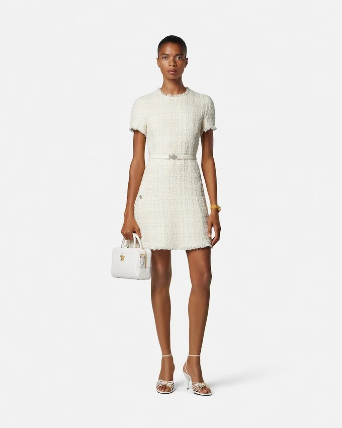 Tweed Cotton Mini Dress Tweed Cotton Mini Dress