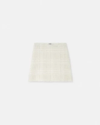 Tweed Cotton Mini Skirt