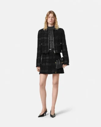 Tweed Cotton Mini Skirt