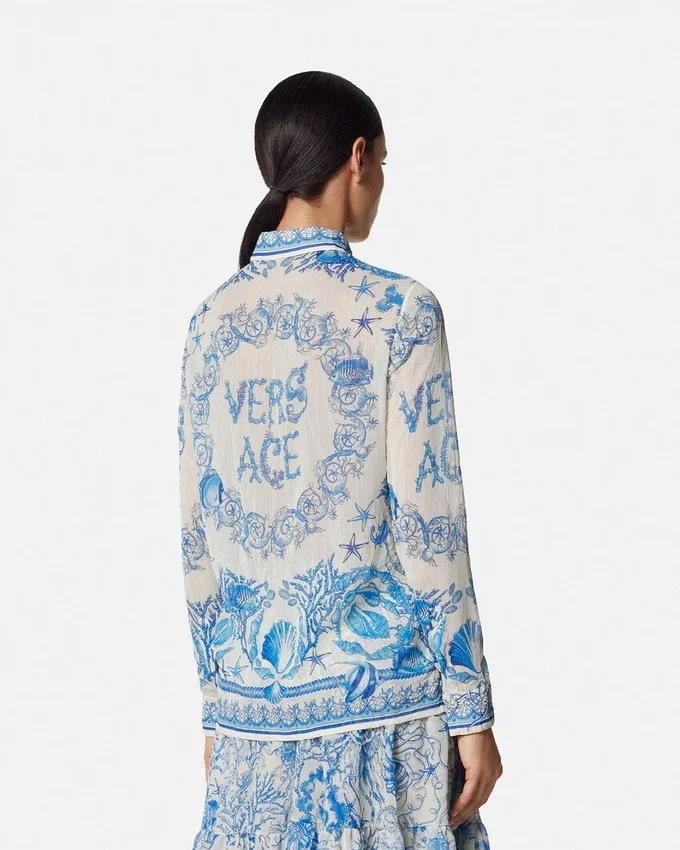 Underwater Barocco Crépe Fitted Shirt Underwater Barocco Crépe Fitted Shirt