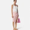 Underwater Barocco Draped Midi Skirt Underwater Barocco Draped Midi Skirt