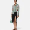 Underwater Barocco Draped Midi Skirt Underwater Barocco Draped Midi Skirt