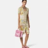 Underwater Barocco Fitted Midi Shirt Dress Underwater Barocco Fitted Midi Shirt Dress