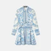 Underwater Barocco Flared Mini Shirt Dress Underwater Barocco Flared Mini Shirt Dress