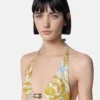 Underwater Barocco Metallic Bikini Top