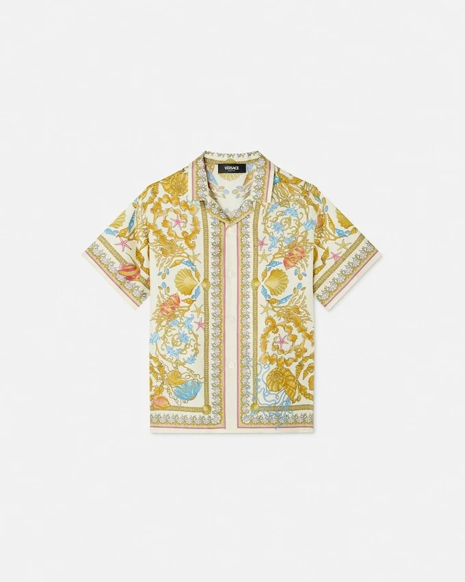 Underwater Barocco Silk Kids Shirt Underwater Barocco Silk Kids Shirt