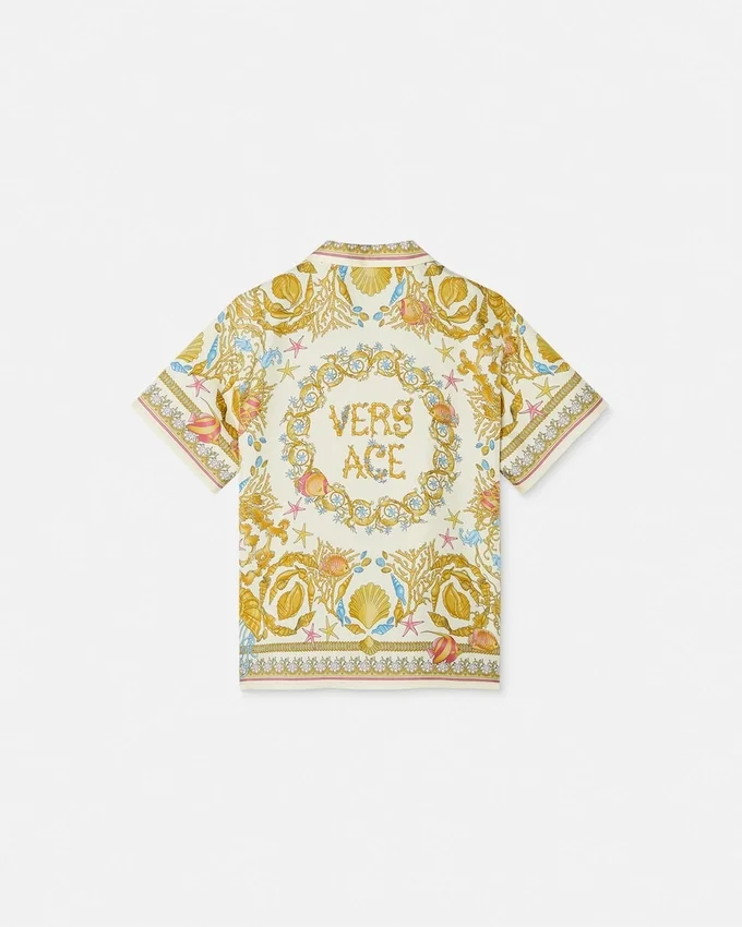 Underwater Barocco Silk Kids Shirt Underwater Barocco Silk Kids Shirt