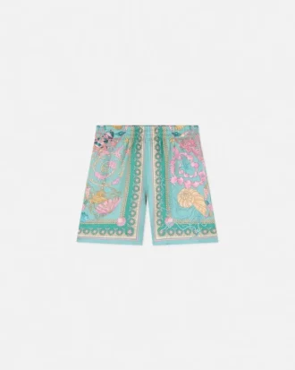 Underwater Barocco Silk Kids Shorts