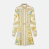 Underwater Barocco Silk Mini Shirt Dress Underwater Barocco Silk Mini Shirt Dress