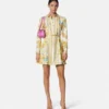 Underwater Barocco Silk Mini Shirt Dress Underwater Barocco Silk Mini Shirt Dress