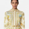 Underwater Barocco Silk Mini Shirt Dress Underwater Barocco Silk Mini Shirt Dress