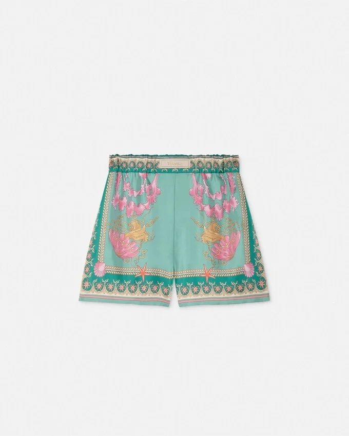 Underwater Barocco Silk Shorts Underwater Barocco Silk Shorts
