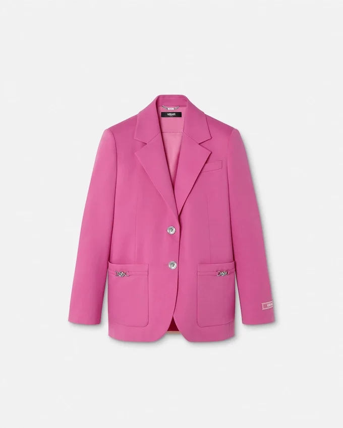 Underwater Barocco Wool Boxy Blazer Underwater Barocco Wool Boxy Blazer