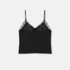 V Allover Silk Slip Camisole