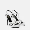 V Embellished Leather Sandals 120 mm V Embellished Leather Sandals 120 mm