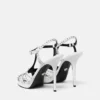 V Embellished Leather Sandals 120 mm V Embellished Leather Sandals 120 mm
