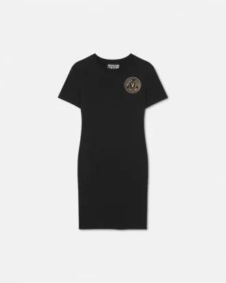 V-Emblem Logo T-Shirt Dress