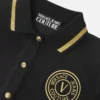 V-Emblem Midi Polo Dress