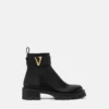 V Leather Ankle Boots V Leather Ankle Boots