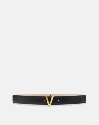 V Leather Belt 3 cm V Leather Belt 3 cm