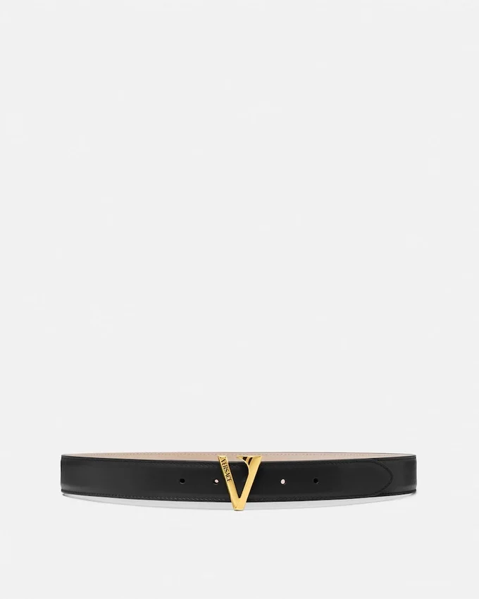 V Leather Belt 3 cm V Leather Belt 3 cm