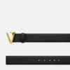 V Leather Belt 4 cm V Leather Belt 4 cm