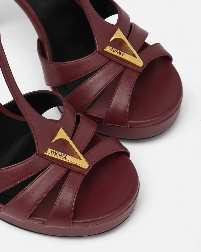 V Leather Sandals 120 mm V Leather Sandals 120 mm