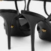 V Leather Sandals 120 mm