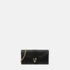 V Leather Wallet On Chain
