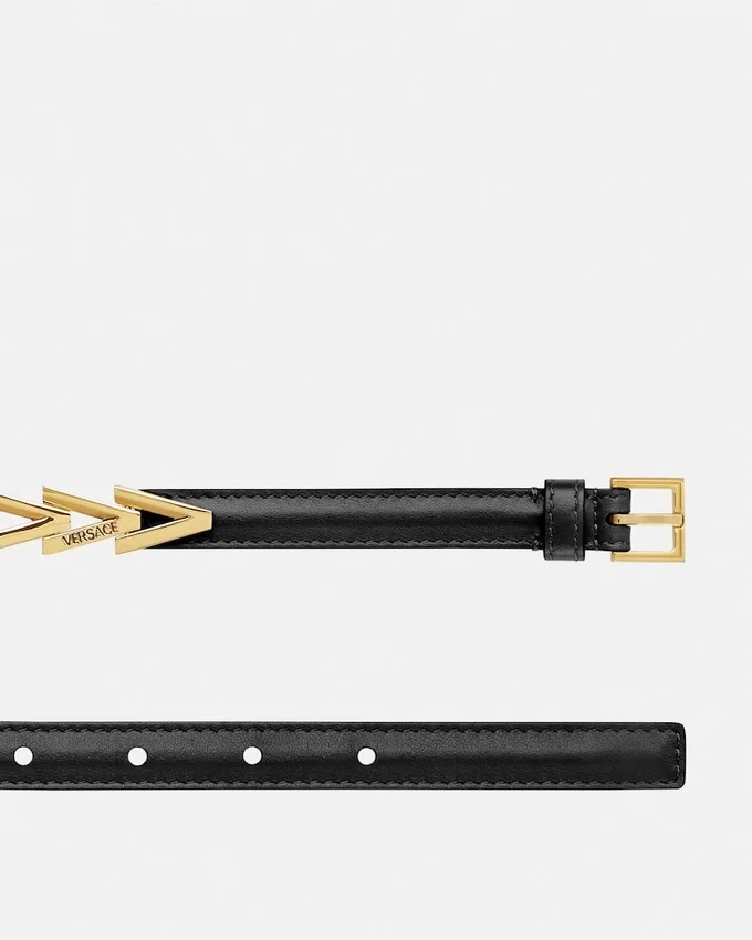 V2025 Chain Leather Belt 2 cm V2025 Chain Leather Belt 2 cm