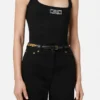 V2025 Chain Leather Belt 2 cm V2025 Chain Leather Belt 2 cm