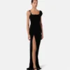 Velvet Draped Gown