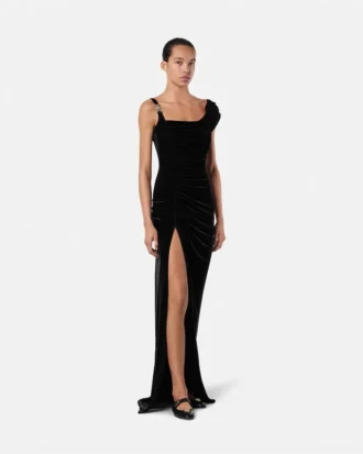 Velvet Draped Gown