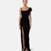Velvet Draped Gown
