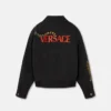 Versace Leopard M&eacute;lange Wool Blouson Jacket