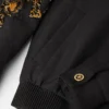 Versace Leopard M&eacute;lange Wool Blouson Jacket
