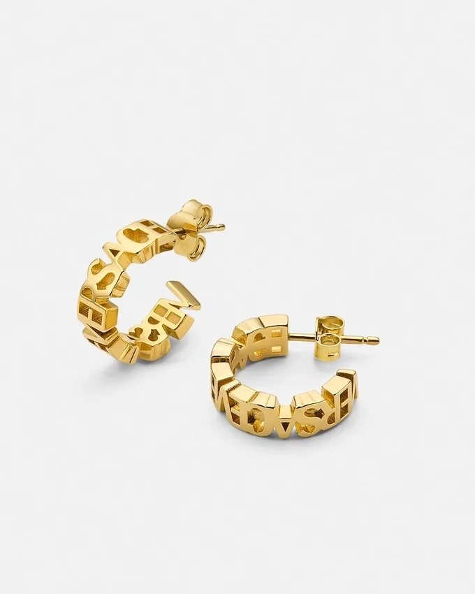 Versace Logo Earrings Versace Logo Earrings